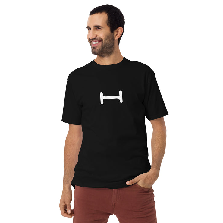 Camiseta premium pesada para hombre