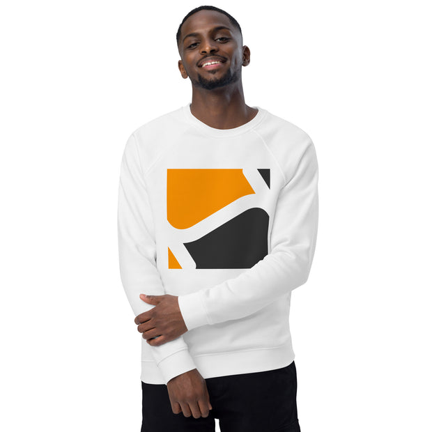 Unisex organic raglan sweatshirt