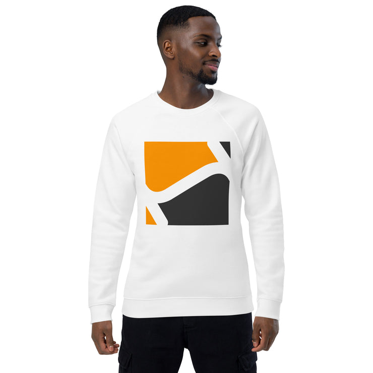 Unisex organic raglan sweatshirt